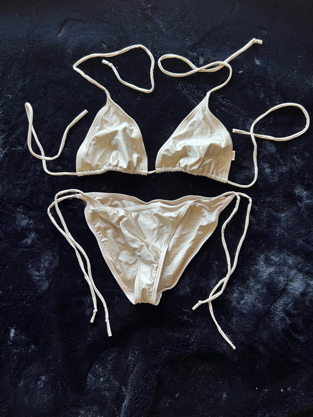 French Connection Gold String Bikini